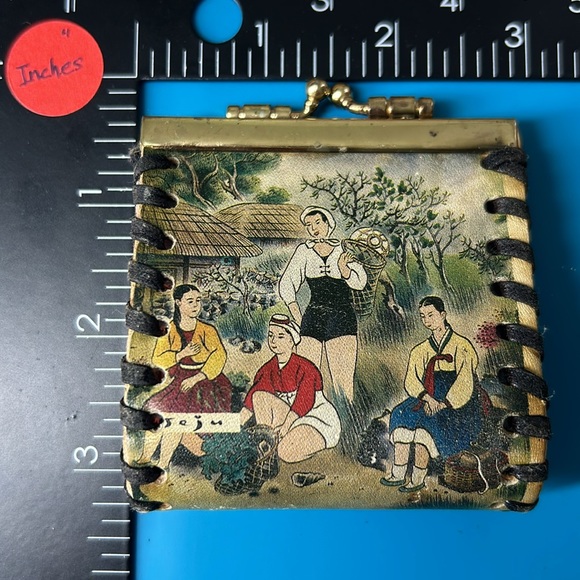 🖤Vtg KOREA JEJU ISLAND souvenir coin wallet - Picture 9 of 13